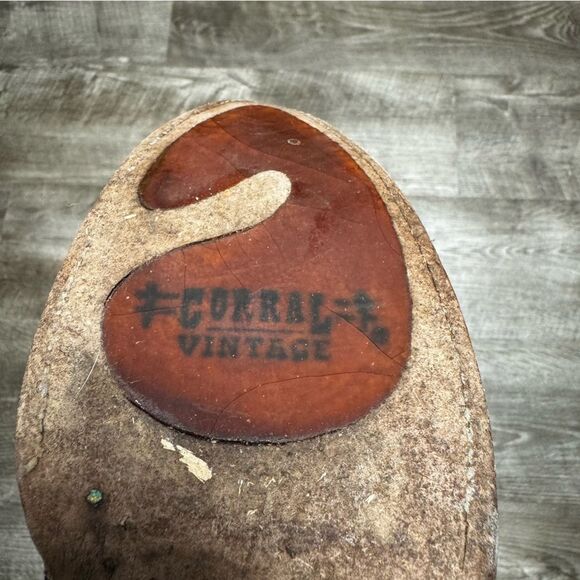 CORRAL WOMEN'S SEQUIN WING & CROSS INLAY WESTERN BOOTS Size 9.5 - Picture 9 of 10